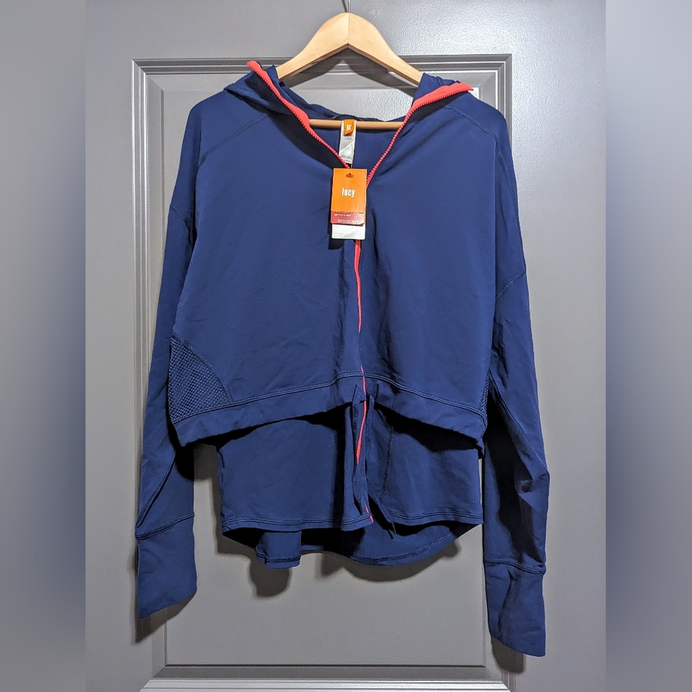 --*New w/ Tags!* Lucy Dance Workout Jacket in Bright Blue - Size XL - Picture 3 of 8